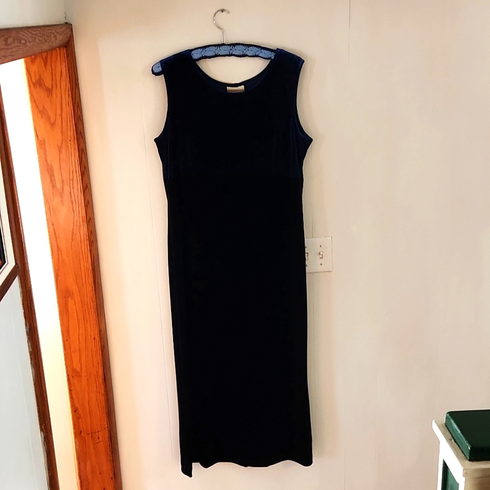 Maxi dress velvet with jacket